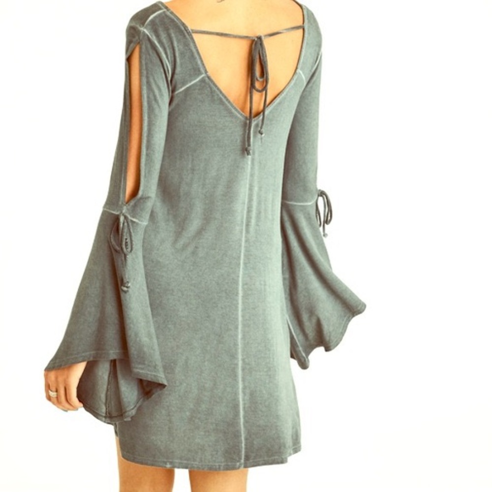 Olive Green Boho Dress